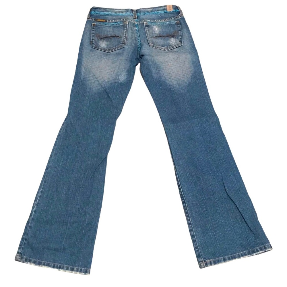 Switch Embroidered Distressed Low Rise Jeans Bird - Picture 9 of 10